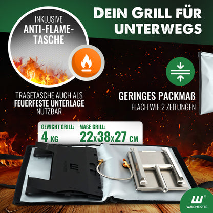 Der BruzzLee - dein mobiler & steckbarer Gasgrill