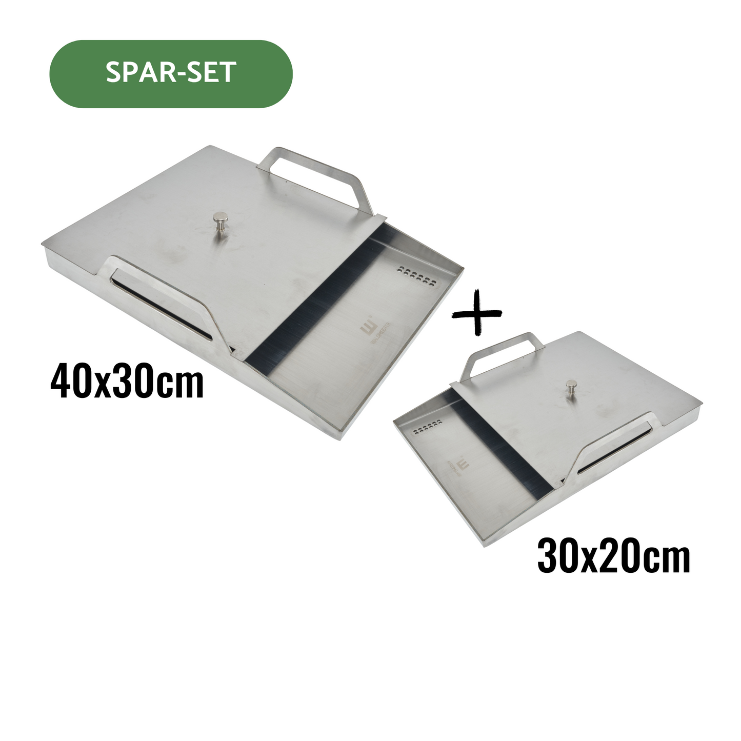 Waldmeister® BruzzPlate - Edelstahl Plancha Grillplatte für nahezu jeden Gas- & Holzkohlegrill