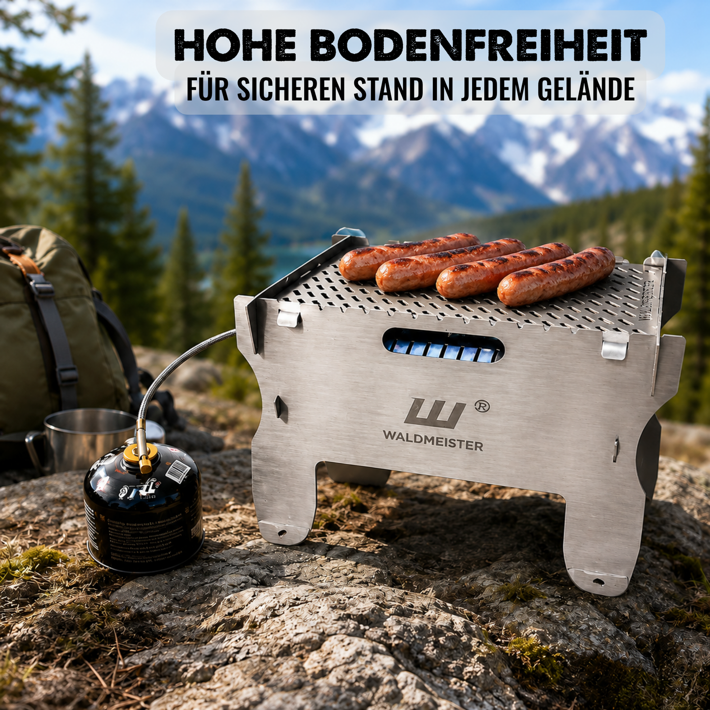 Der BruzzLee - dein mobiler & steckbarer Gasgrill für jedes Abenteuer