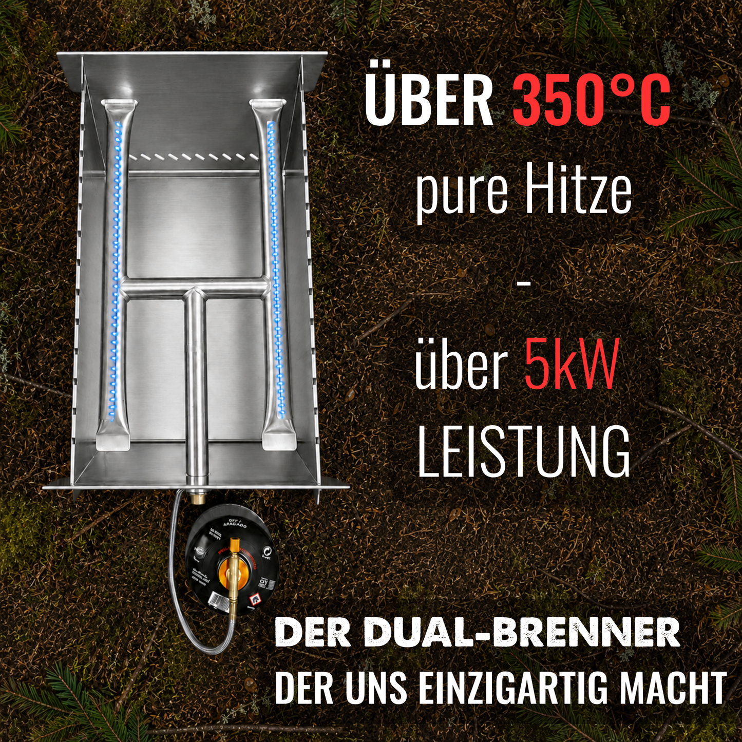 Der BruzzLee - dein mobiler & steckbarer Gasgrill für jedes Abenteuer