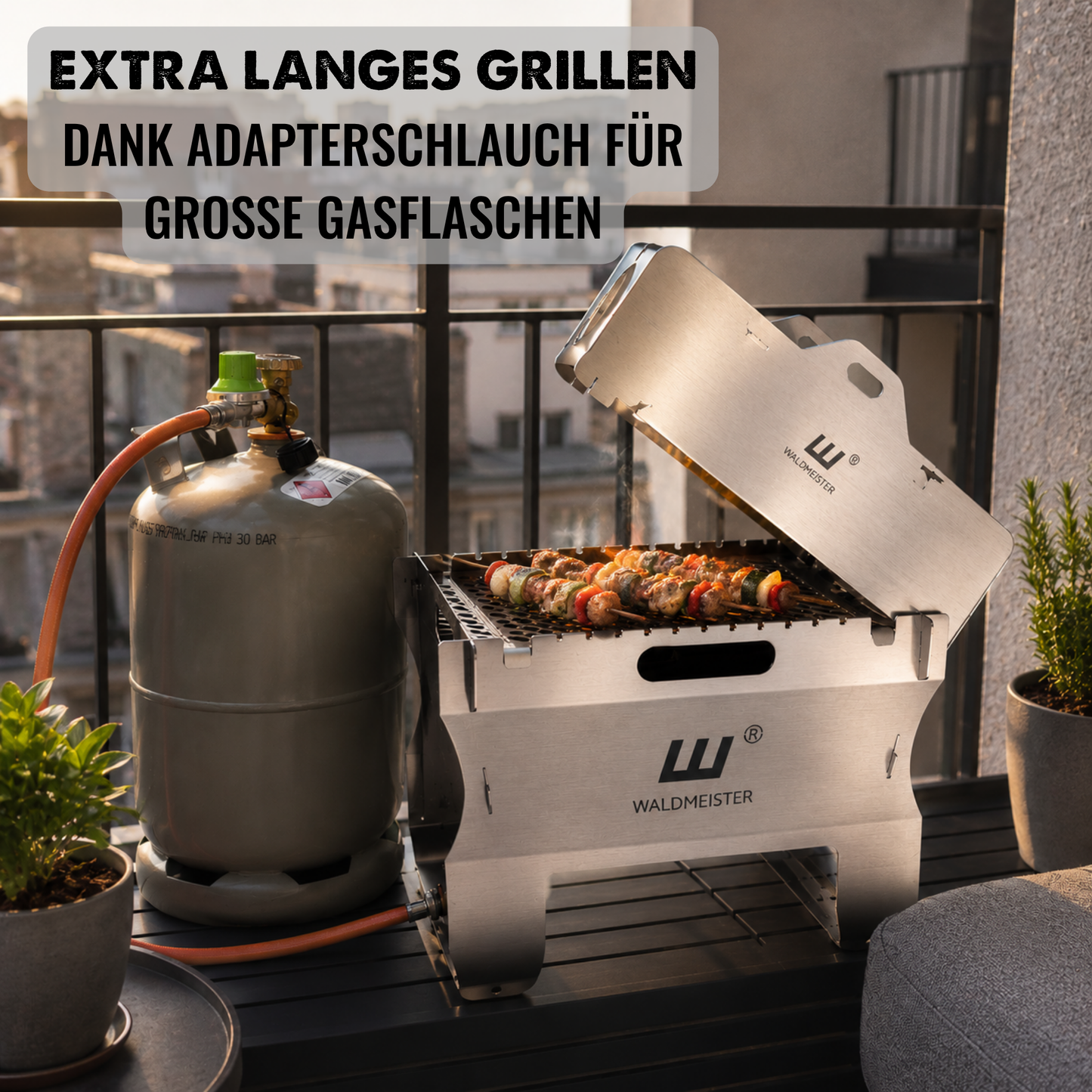 Der BruzzLee - dein mobiler & steckbarer Gasgrill für jedes Abenteuer
