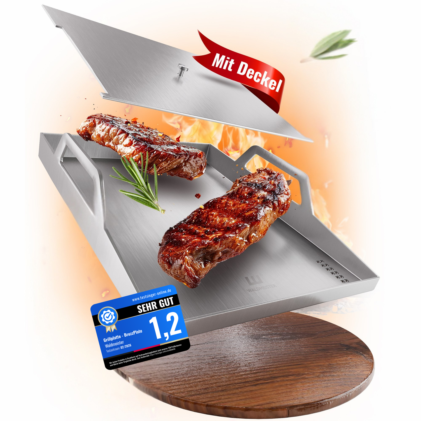 Die innovative BruzzPlate - deine Premium Plancha Grillplatte