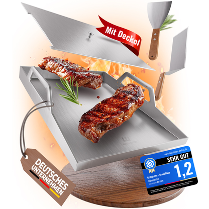 Die innovative BruzzPlate - deine Premium Plancha Grillplatte
