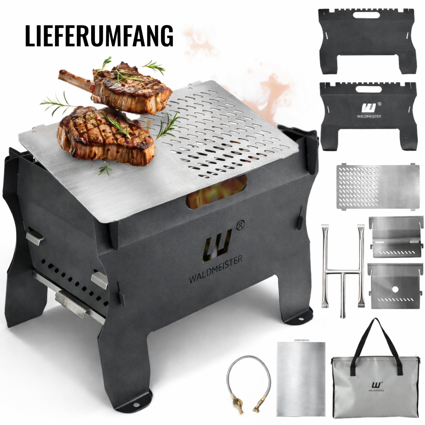 Der BruzzLee - dein mobiler & steckbarer Gasgrill