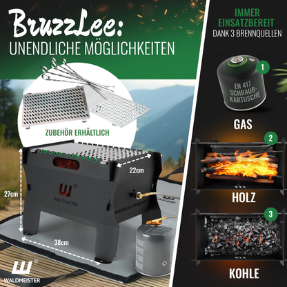 Der BruzzLee - dein mobiler & steckbarer Gasgrill