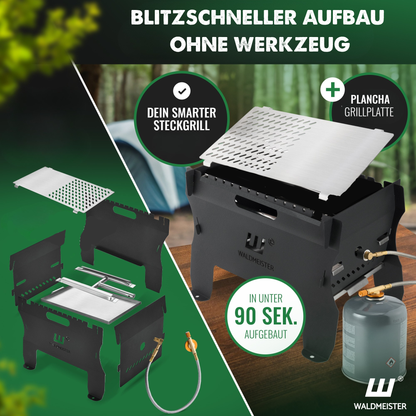 Der BruzzLee - dein mobiler & steckbarer Gasgrill für jedes Abenteuer