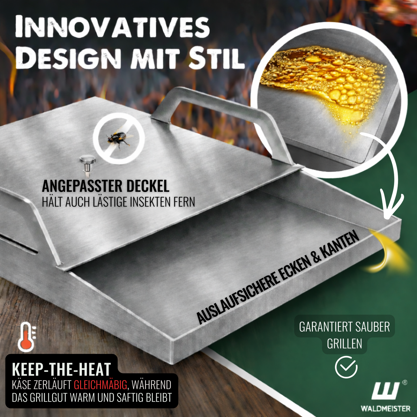 Die innovative BruzzPlate - deine Premium Plancha Grillplatte